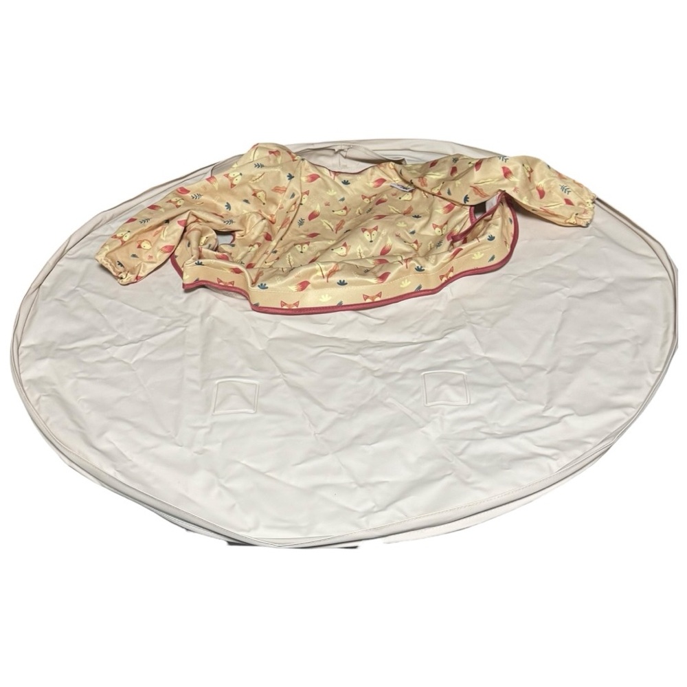 Tidy Tot Bib and Tray Kit in Sand Fox Bib Toddler Mealtime Easy Cleanup - Picture 14 of 16